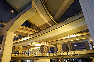 Asia Images Group - Low angle view of freeways, Shanghai, China