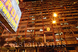 Asia Images Group - Chunking Mansions, Hong Kong, low angle view