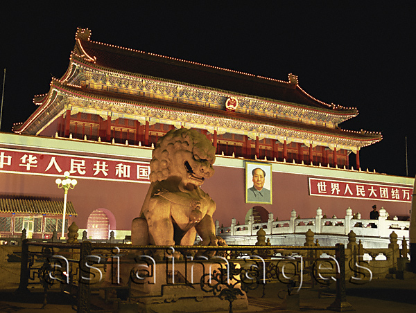Asia Images Group - Tiananmen at night, Beijing, China
