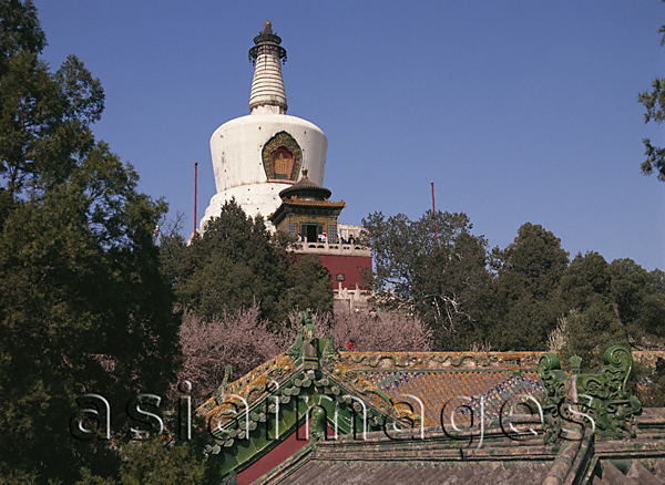 Asia Images Group - White Pagoda in Beihai, Beijing, China