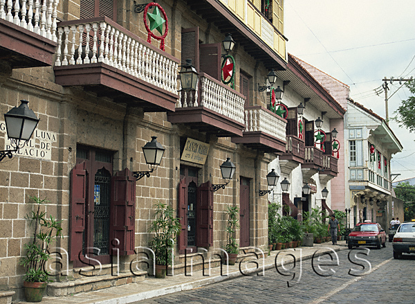 Asia Images Group - Traditional buildings in Intramuros, Manila, Philippines