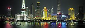 Asia Images Group - Pudong at night, Shanghai, China