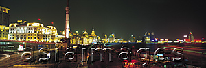 Asia Images Group - The Bund in the late evening, Shanghai, China