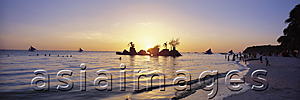 Asia Images Group - Sunset at Boracay Beach, Philippines