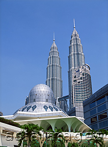 Asia Images Group - Petronas Towers & national mosque, Kuala Lumpur, Malaysia