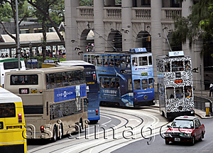 Asia Images Group - Tram at Central, Hong Kong