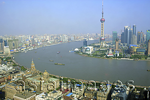 Asia Images Group - Cityscape of Pudong from Puxi
