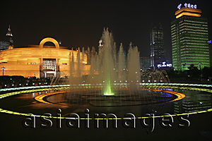 Asia Images Group - Fountain at People's Square, Shanghai