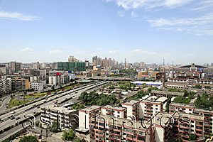 Asia Images Group - Cityscape of Urumuqi from Hongshan Park to the north, Urumuqi, Xinjiang