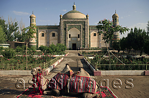 Asia Images Group - A camel in front of the Abakh Hoja tomb, Kashgar, Xinjiang