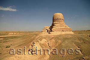 Asia Images Group - Mo'er ancient Buddhist pagoda, Kashgar, Xinjiang