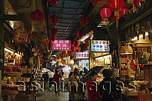 Asia Images Group - Shopping street at Jiufeng, Taipei, Taiwan
