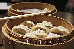 Asia Images Group - Steamed dumplings, Taipei, Taiwan