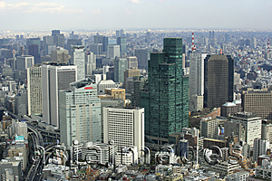 Asia Images Group - Cityscape of Minato-ku from Roppongi Hills,, Tokyo, Japan