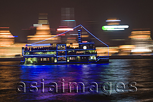 Asia Images Group - A sightseeing ferry at Huangpu River, Shanghai, China