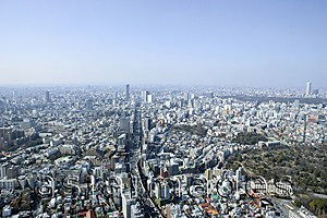 Asia Images Group - Cityscape from Roppongi Hills, Tokyo, Japan