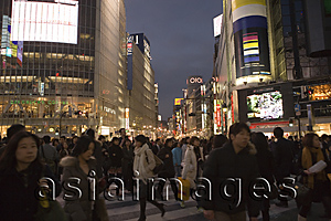 Asia Images Group - Busy Shibuya at dusk, Tokyo, Japan