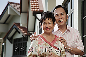 Asia Images Group - Mature couple smiling at camera
