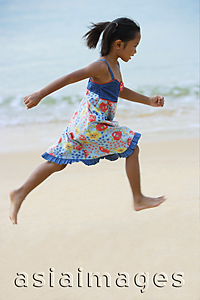 Asia Images Group - Girl running on the beach