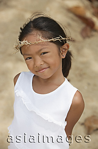 Asia Images Group - Young girl looking at camera