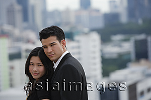 Asia Images Group - Young couple looking at camera