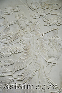 Asia Images Group - Chinese stone craving of an ancient fairy