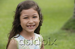 AsiaPix - Girl with gap-toothed smile, looking at camera