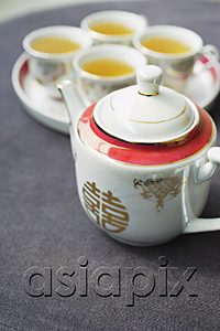 AsiaPix - Traditional Chinese Tea set used in Chinese wedding tea ceremonies