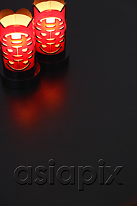 AsiaPix - Illuminated Chinese Lamps with the text - Double Happiness
