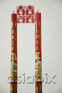 AsiaPix - Two traditional Chinese candles