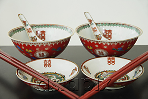 AsiaPix - Traditional Chinese bowls with chopsticks