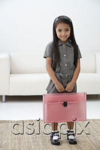 AsiaPix - A young girl dressed in school uniform
