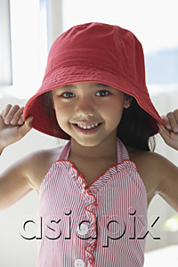 AsiaPix - A young girl with a red hat