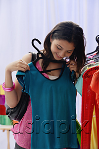 AsiaPix - A teenage girl out shopping