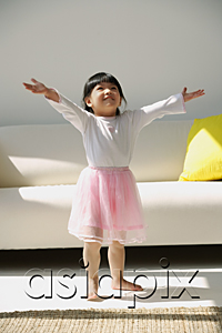 AsiaPix - A small girl in a ballerina costume