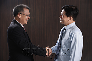 AsiaPix - Two men smile and shake hands