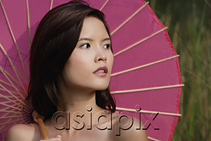 AsiaPix - Woman with pink parasol