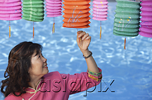 AsiaPix - Woman with Chinese lanterns