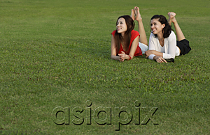 AsiaPix - Women lying in park