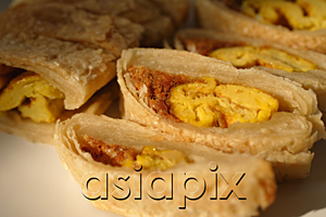 AsiaPix - Still life of pastry with pork floss and egg yolk