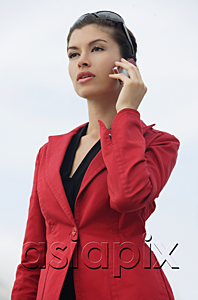 AsiaPix - Businesswoman talking on the mobile phone