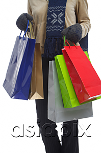 AsiaPix - Young woman with shopping bags
