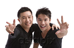 AsiaPix - Friends smiling at camera