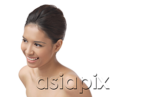 AsiaPix - Young woman smiling into distance