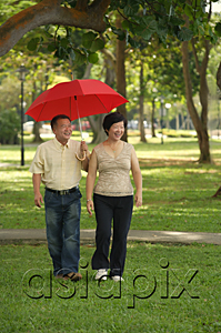 AsiaPix - Couple taking a stroll in the park
