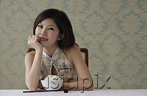 AsiaPix - Young woman with bowl of rice