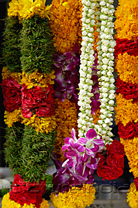 PictureIndia - Brightly coloured flower garlands