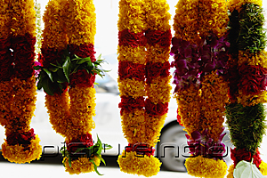 PictureIndia - Brightly coloured flower garlands