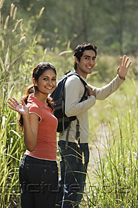 PictureIndia - Young couple hiking in the wilderness